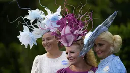 Royal Ascot kembali digelar. Ajang tahunan bergengsi ini merupakan salah satu gelaran bergengsi di Inggris. (AP Photo/Alastair Grant)