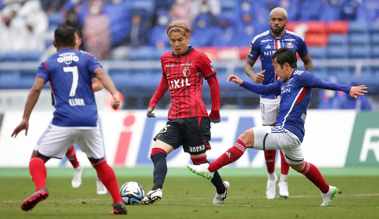 Duel dua tim tersukses sepanjang masa di J1 League akan tersaji akhir pekan ini. Kashima Antlers akan menjamu Yokohama F. Marinos pada laga pekan ke-28 Meiji Yasuda J1 League 2023, Minggu (24/9/2023) pukul 13.00 WIB di Kashima Soccer Stadium, Jepang. (Dok. J1 League)