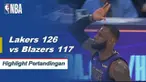 LeBron James melewati Wilt Chamberlain dalam daftar pencetak gol terbanyak sepanjang waktu dengan 44 poin saat Lakers berada di puncak Trail Blazers di Staples Center, 126-117.
