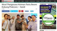 Cek Fakta - Hotman Paris dukung Prabowo-Sandi?