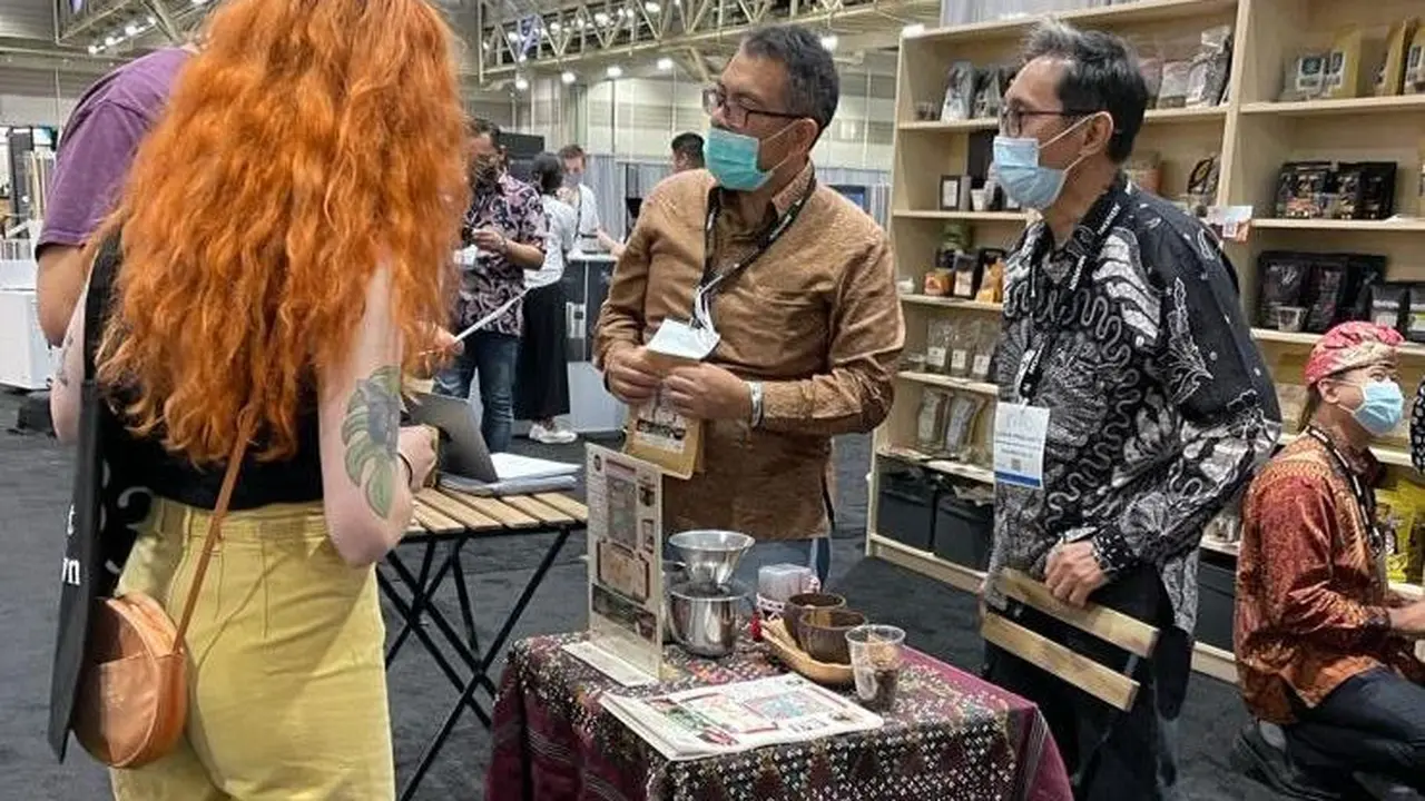 Sejumlah UKM Indonesia yang bergerak pada usaha kopi berhasil menembus akses pasar ke Amerika Serikat (AS) melalui ajang Ajang Specialty Coffee Expo 2021. (Dok KemenkopUKM)