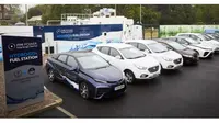 Mobil-mobil hidrogen yang ada di stasiun pengisian hidrogen di London (Arcolaenergy)
