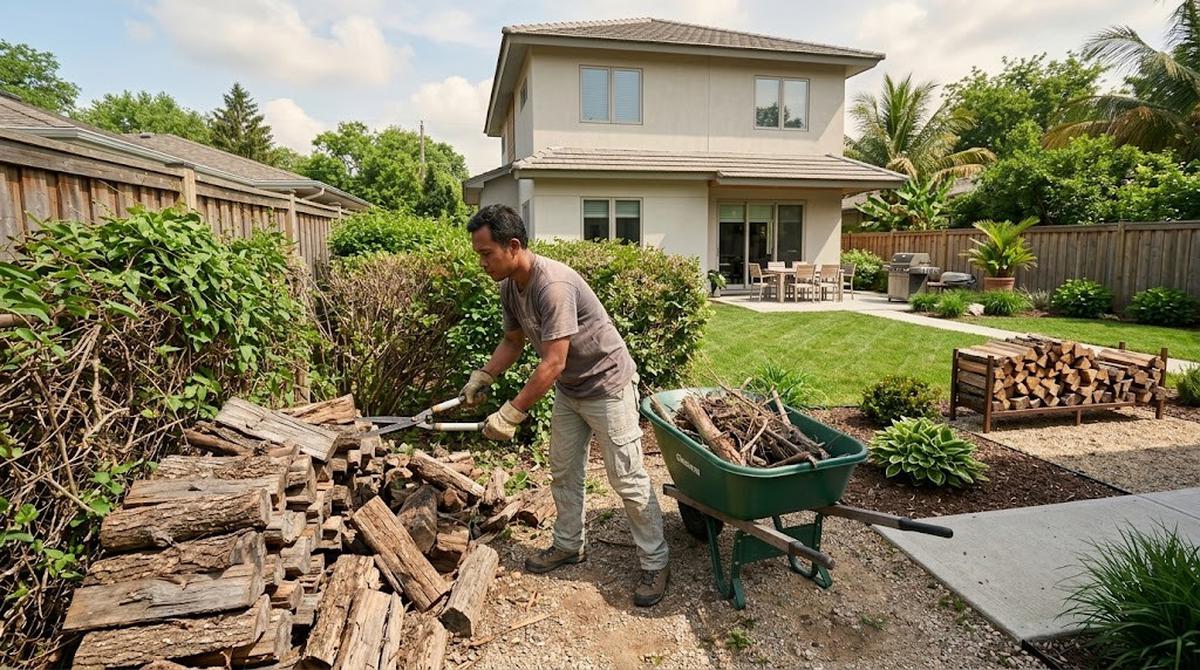 Bagian Halaman Rumah yang Berpotensi Jadi Tempat Persembunyian Ular saat Musim Hujan (AI Generated)