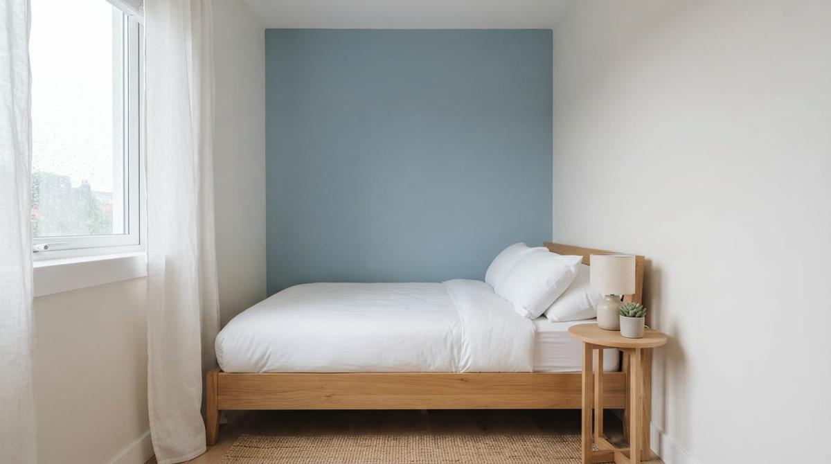 Ide Dinding Aksen untuk Kamar Tidur Berukuran Kecil