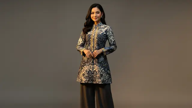Tunik Batik Bordir Detail Eksklusif