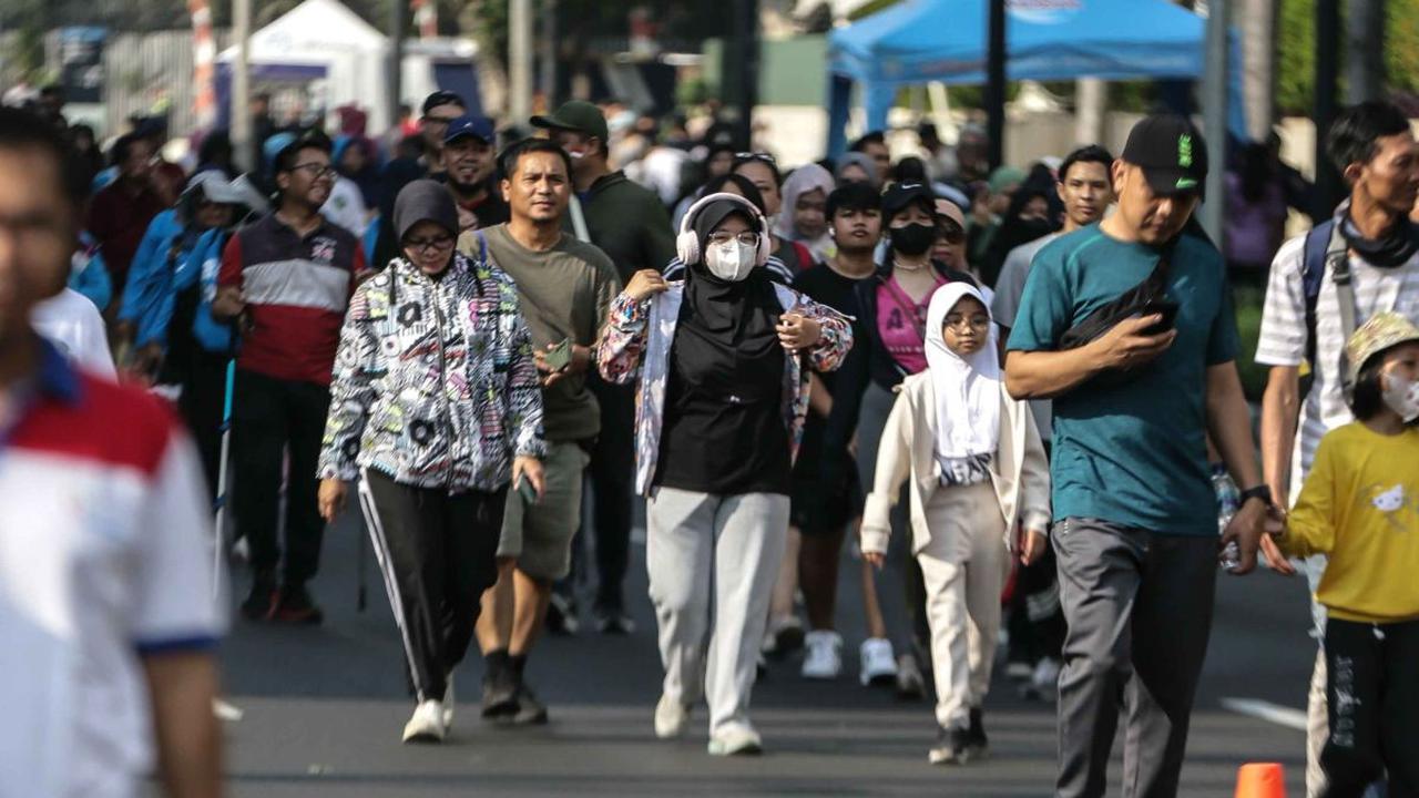 Ketidaksehatan kualitas udara Jakarta tercatat  dengan konsentrasi polutan utama PM2.5 sebesar 93,2 mikrogram  per meter kubik.