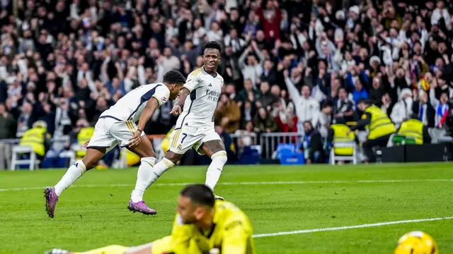 Jude Bellingham menjebol gawang Girona guna membantu Real Madrid menang 4-0 dilanjutan LaLiga