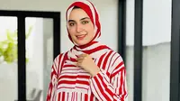 10 Ide Model Tunik Kombinasi Merah Putih untuk Hijaber, Tampil Wow dan Maxi jelang HUT ke-80 RI