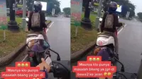 Aksi Pengendara Motor Cuek Joget di Lampu Merah Ini Jadi Pusat Perhatian, Kocak (sumber: TikTok/callmeay10)