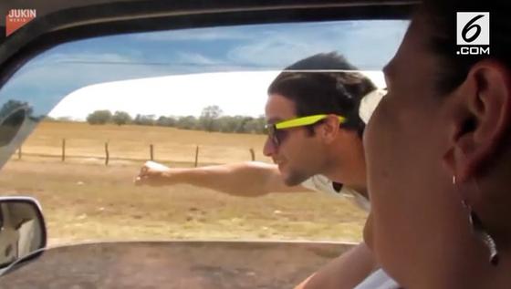 VIDEO: Wow, Aksi Pria Terbang Ini Kocak!