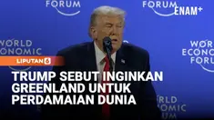 Presiden Amerika Serikat Donald Trump kembali menegaskan ambisinya terhadap Greenland saat berbicara di Forum Ekonomi Dunia (WEF) di Davos.