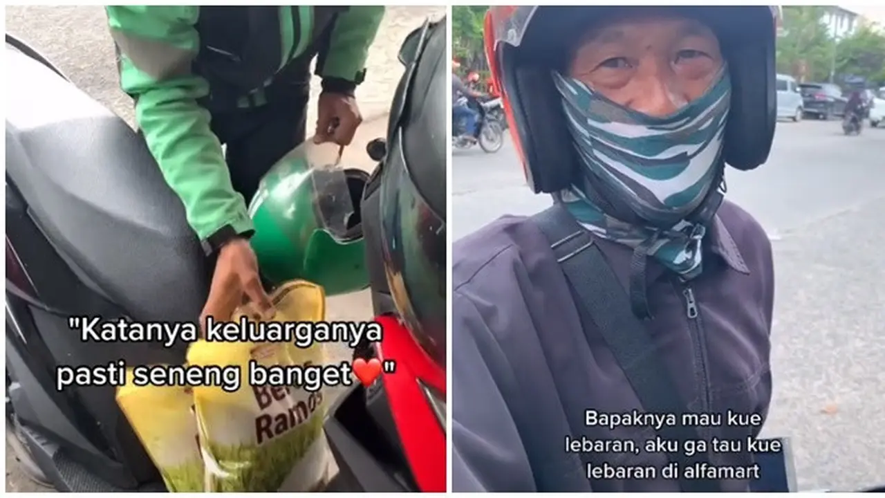 6 Video Pria Bantu Penuhi Keinginan Driver Ojek Online Ini Bikin Haru