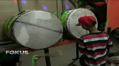 Beduk ini sengaja mereka buat untuk merayakan malam kemenangan setelah berbuasa sejak sebulan.