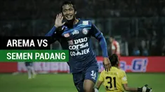 Berita video highlights Liga 1 2017 antara Arema FC melawan Semen Padang dengan skor 5-3 di Stadion Kanjuruhan, Kabupaten Malang, Sabtu (4/11/2017). (Video: TvOne)