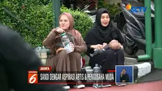 Sandiaga Uno bertemu artis dan pengusaha muda sedangkan Jokowi temui kader Angkatan Muda Pembaharuan Indonesia (AMPI).