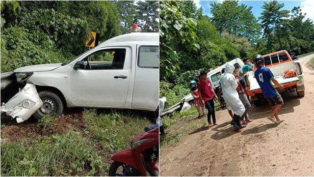 Sopir Kelelahan, Mobil Pasien Corona Covid-19 Ini Alami Kecelakaan
