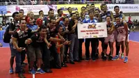 Tim putra Palembang Bank SumselBabel menjuarai putaran kedua Proliga 2017 setelah menyapu bersih kemenangan dari lima laga. (Proliga)