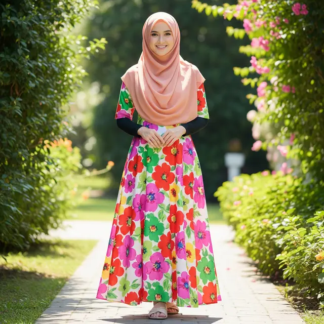 9 Model Gamis A-line dari Rayon untuk Liburan, Pilihan Tepat Tampil Nyaman