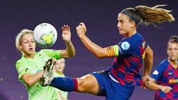 Kapten tim wanita Barcelona itu sukses membawa Barca menjuarai gelar La Liga Spanyol wanita. (AFP/Gabriel Bouys)