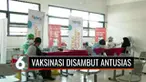 Sejak pagi, sejumlah warga antusias mengikuti Xtra Ordinary Vaksin di SMP 160 Ceger, yang digelar sebagai rangkaian HUT SCTV Ke-31. Acara ini merupakan hasil kerjasama YPP SCTV-Indosiar, Yayasan Karya Alpha Omega dan Pemprov DKI Jakarta.
