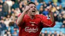 Michael Owen - Owen salah satu pemain terbaik yang datang dari akademi Liverpool. Owen memenangkan penghargaan top skorer klub selama 7 musim berturut-turut dan pencetak gol terbanyak Premier League 1997-98 dan 1998-99. (AFP/Paul Barker)