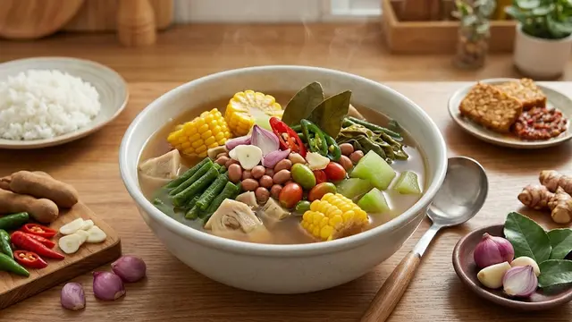 Resep Sayur Asem Bumbu Iris/AI Generated