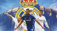 Real Madrid - Michael Owen, Dominic Calvert-Lewin, David Beckham (Bola.com/Adreanus Titus)