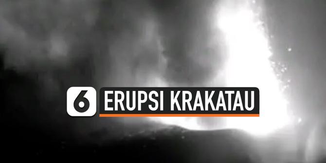 VIDEO: Detik-Detik Erupsi Gunung Anak Krakatau Terekam Kamera