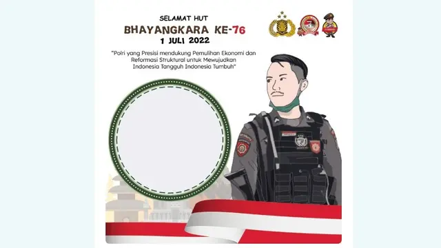Link Twibbon Hari Bhayangkara 2022 dan Cara Membuatnya.