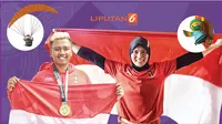 Banner Dobel Medali Emas Atlet Indonesia di Asian Games 2018 (Liputan6.com/Abdillah)