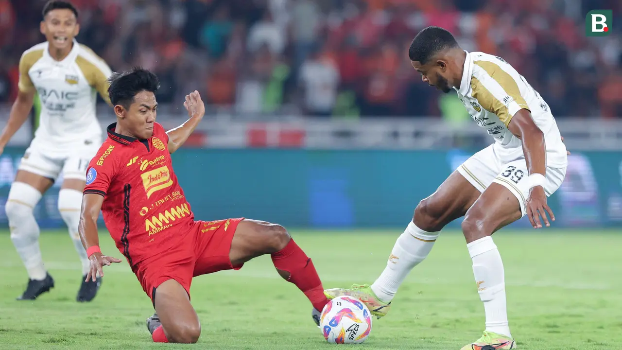 Foto: Kesulitan Menembus Pertahanan Dewa United, Persija Jakarta Hanya Mampu Imbang di SUGBK