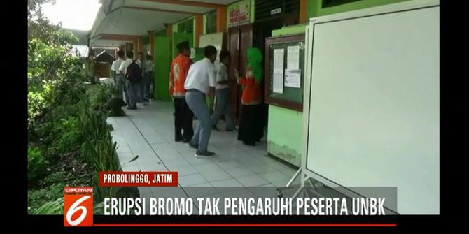 Erupsi Gunung Bromo Tak Pengaruhi Siswa SMA Negeri di Probolinggo Ikut UNBK