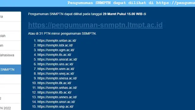 SNMPTN 2022