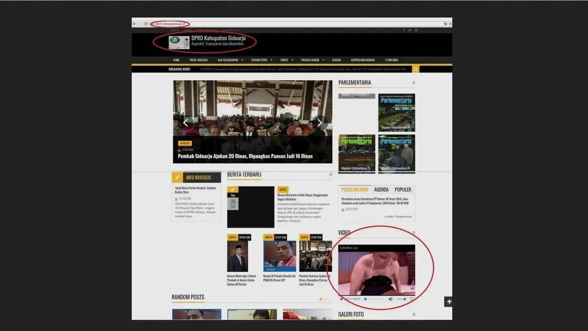 Usai Videotron, Website DPRD Sidoarjo juga Tampilkan Video Bokep - Citizen6  Liputan6.com