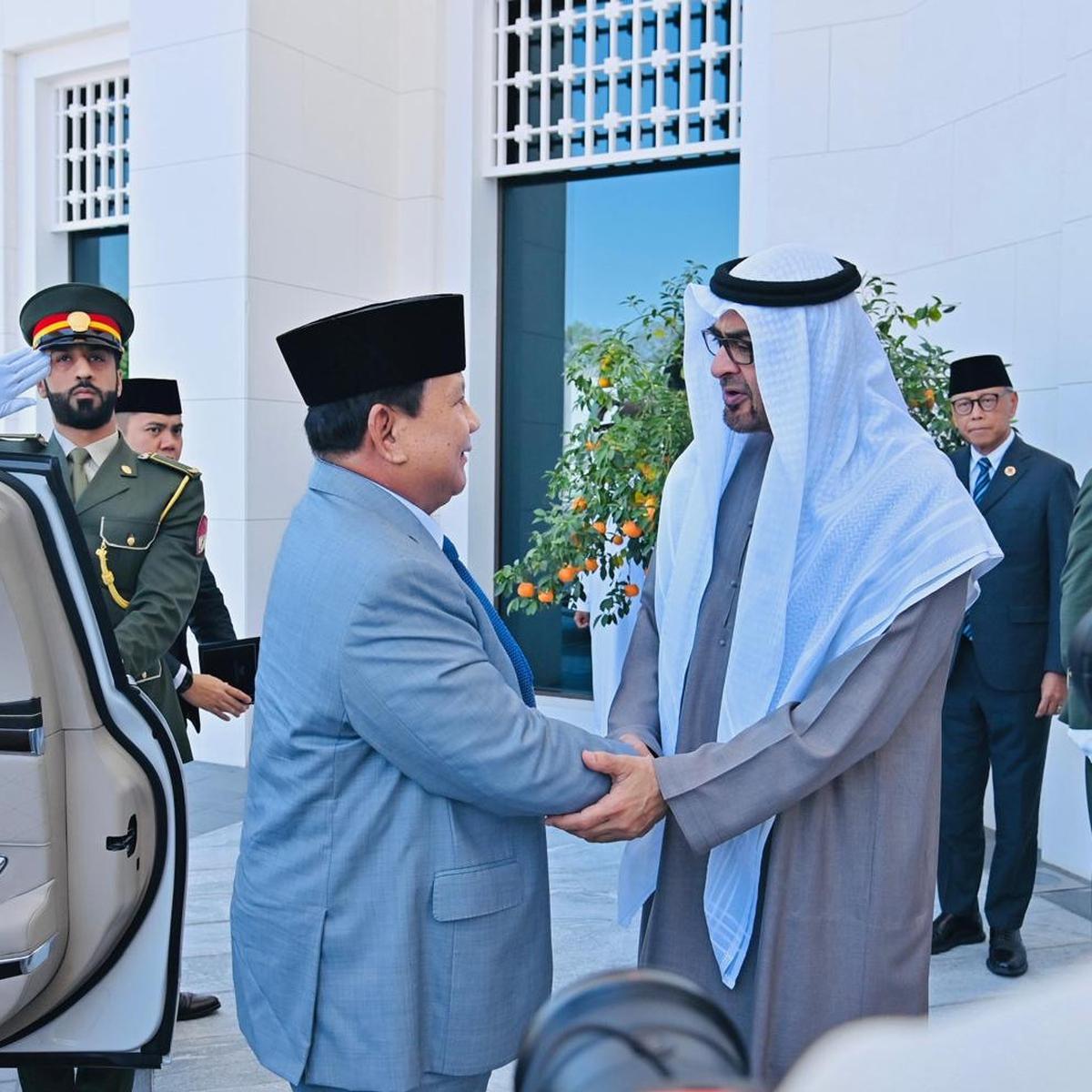 Prabowo dan Presiden Emirat Arab Mohamed bin Zayed Al Nahyan (MBZ)