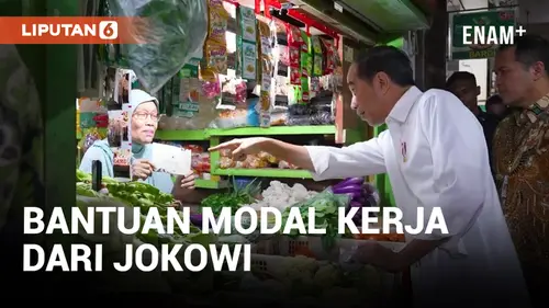 VIDEO: Jokowi Berikan Bantuan Modal Kerja Untuk Pedagang Pasar Wonogiri