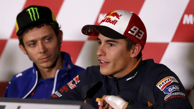 Honda Punya Fakta Rossi Tendang Motor Marquez