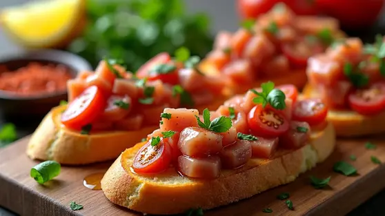 Resep Bruschetta Tuna Pedas yang Renyah dan Praktis