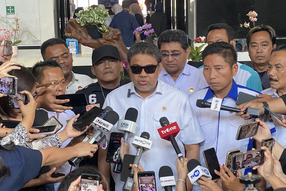 Penasihat Khusus Presiden Bidang Ketenagakerjaan dan Kesejahteraan Buruh, Said Iqbal di Kantor Kementerian Keuangan, Rabu, (8/7/2026). (Foto: Liputan6.com/Immanuel Christian)