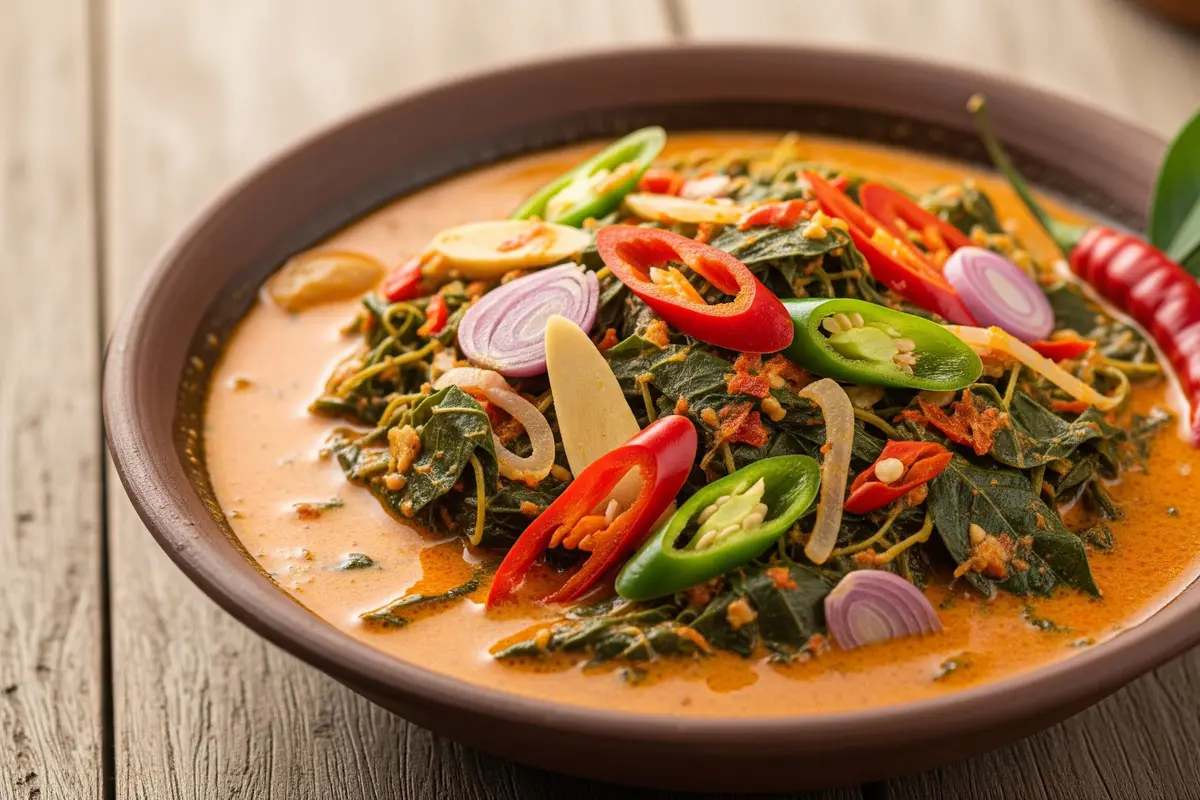 Mangut Daun Singkong Santan Pedas