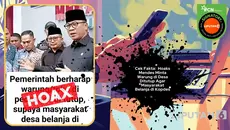 Cek Fakta: Hoaks Mendes Minta Warung di Desa Ditutup Agar Masyarakat Belanja di Kopdes