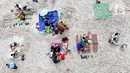 Pada Selasa (1/4/2025) hingga pukul 17.00 WIB, tercatat jumlah kunjungan wisatawan ke Pantai Ancol Taman Impian, Jakarta mencapai 55 ribu orang. (Liputan6.com/Herman Zakharia)