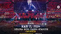 Ed Sheeran akan konser di Stadion Gelora Bung Karno pada 2 Maret 2024. (Foto: instagram@pkentertainment.id)