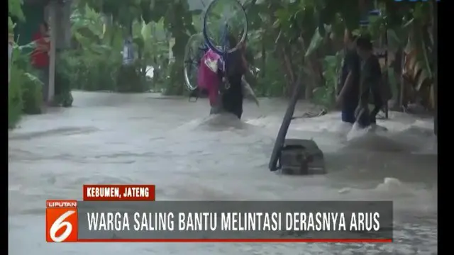 Banjir Akibat Hujan Deras Rendam Wilayah Kebumen