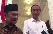 VIDEO: BJ Habibie Bertemu Jokowi di Istana Merdeka
