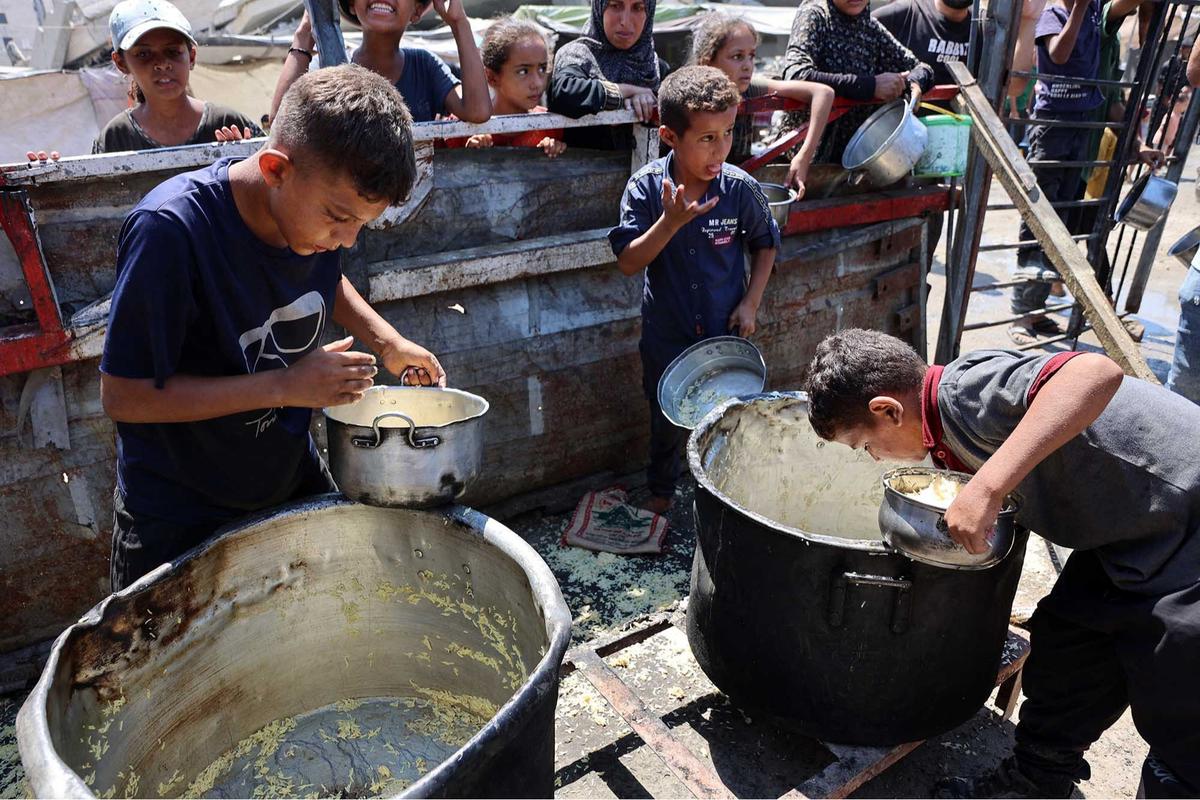 FOTO: PBB Tetapkan Gaza Alami Kelaparan, Kasus Pertama di Timur Tengah