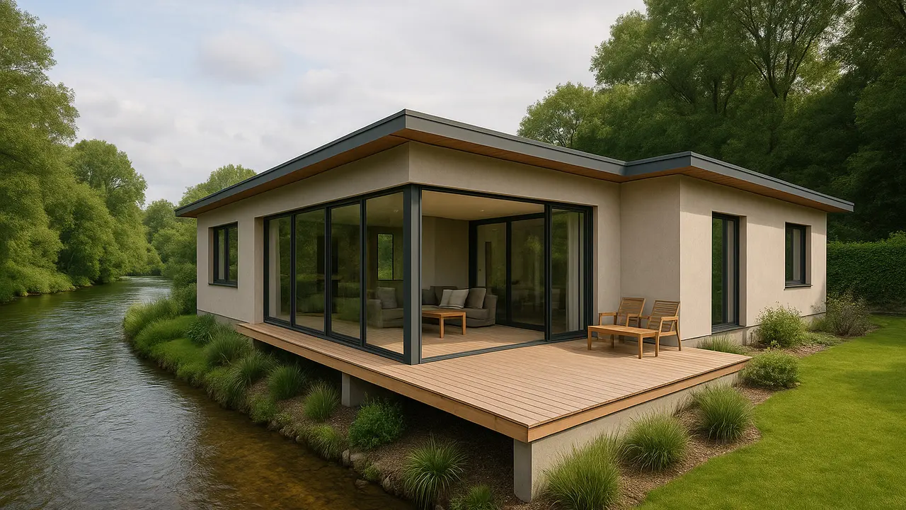 7 Desain Rumah Minimalis di Tepi Sungai yang Asri, Modern dan Nyaman untuk Ditinggali