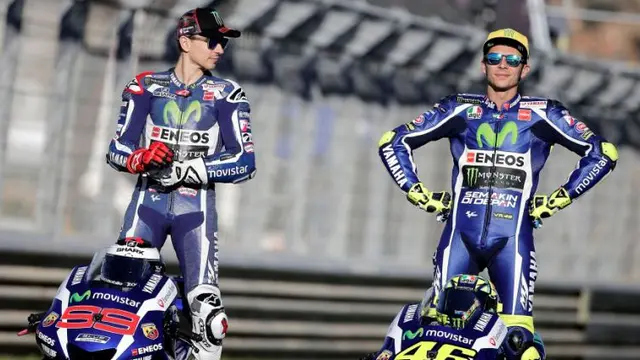 Valentino Rossi dan Jorge Lorenzo
