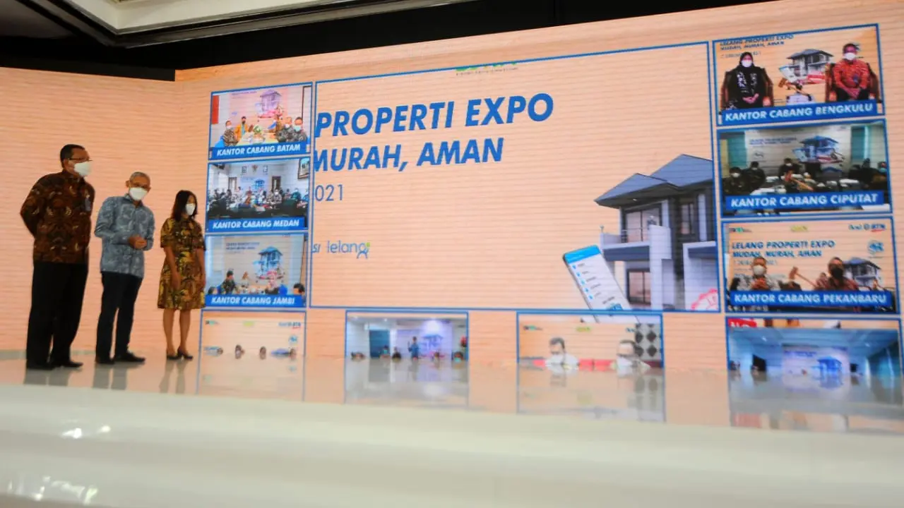 BTN menggelar acara lelang massal bertajuk BTN Lelang Properti Expo 2021