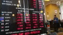 Tabel data kurs valuta asing yang berada di Bank BUMN, Jakarta, Selasa (17/4). Mengacu data Bloomberg, rupiah siang ini pukul 12.00 WIB di pasar spot exchange sebesar Rp 13.775 per dolar AS atau menguat 4,7 poin. (Liputan6.com/Angga Yuniar)